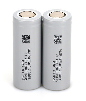 NCA Cathode Low Temperature 18650 Cylindrical Lithium Cells Large Capacity