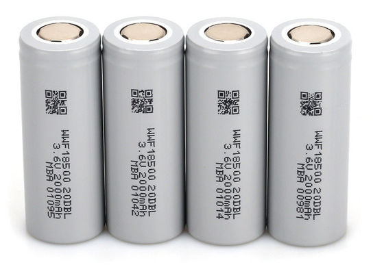 NCA Cathode Low Temperature 18650 Cylindrical Lithium Cells Large Capacity