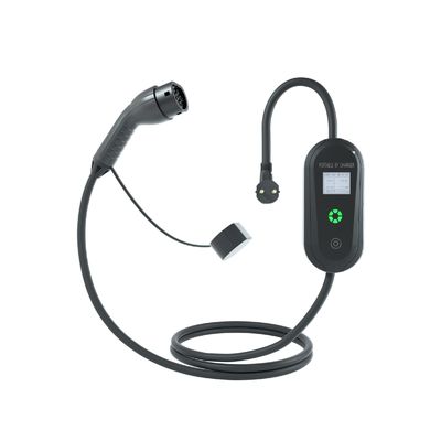 Adjustable Portable Electric Vehicle Charger 220V 16A 3.5kw LCD Indicator Light