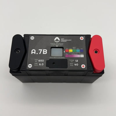 12V 6A Motorcycle Starting Battery 12.8 V Lithium Battery For Outdoor Emergencies