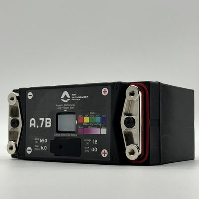 Motorcycle Rescue LiFePO4 Battery 6.5Ah Capacity And Copper Terminal 12V