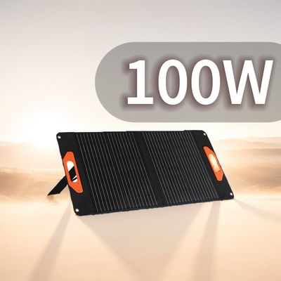 DC Output 19V/5.3A 100W Foldable Solar Panel for Outdoor Activities