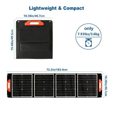 UB-120 22.8% Conversion Efficiency Foldable 120W Monocrystalline Silicon Solar Panel