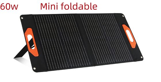 60W Solar Cell Panel for Fast Charging 17.5V/3.4A DC Output Foldable Design