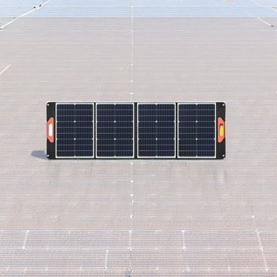 Foldable Solar PV Kit for Power Station and Camping Trips 100W 12V Adjustable Stand