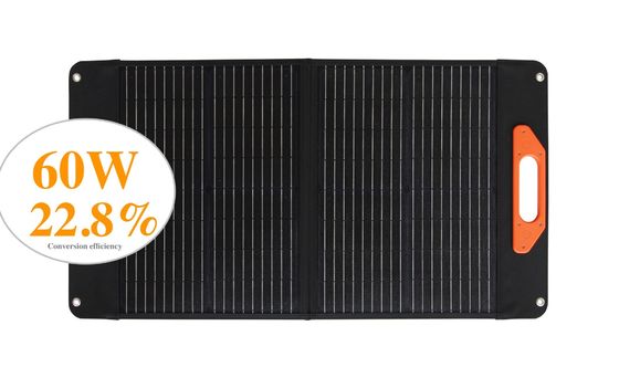 30W*2PCS MSDS Folding Flexible Solar Panels UN38.3 Monocrystalline Silicon Solar Panel