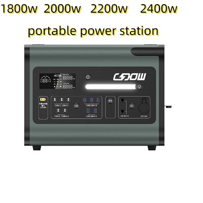 2048wh Solar Power Station with Inverter Panel and 220V AC Output Portable Power Supply