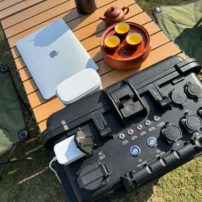 AC Pure Sine Wave Output Black Multi-Functional 6kw Power Station for Off-Grid Living