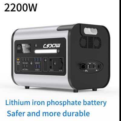 2048wh Nominal Capacity Outdoor Power Station for PV Charging and Wireless Charging