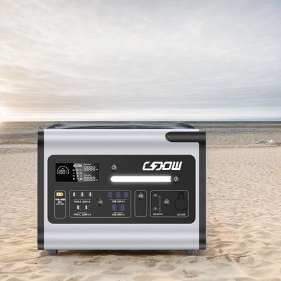 2048wh Nominal Capacity Portable Power Station with Fast Charge 1500W and Solar Panels