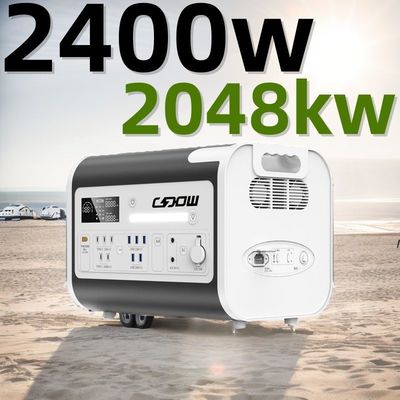 Energy Storage Portable Power Station with Foldable Solar Panels and Wireless Charging