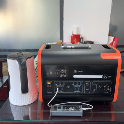 Energy Storage Portable Power Station with Foldable Solar Panels and Wireless Charging