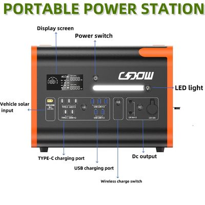 Customization Peak Power 4400W Solar Power Station Durable Portable High Power Output
