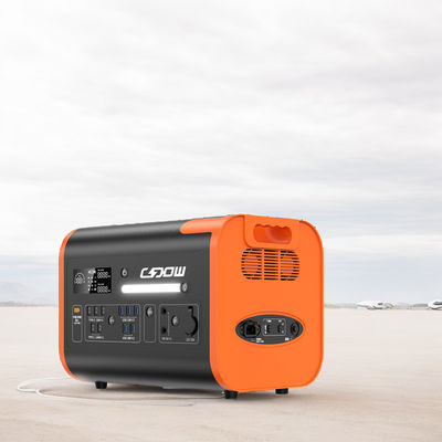 High-Power Rechargeable Mobile Power Station Black with Orange Request Customization