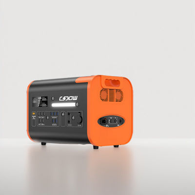 High-Power Rechargeable Mobile Power Station Black with Orange Request Customization