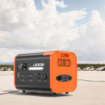 High-Power Rechargeable Mobile Power Station Black with Orange Request Customization