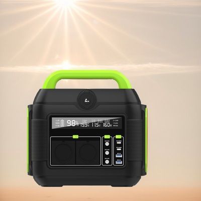 600W Outdoor Camping and Standby Portable Solar Generator with Reveal LCD Display