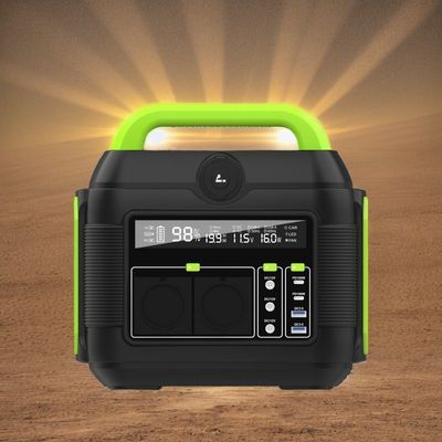 600W Outdoor Camping and Standby Portable Solar Generator with Reveal LCD Display