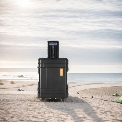 All Compatible Brands 3000wh LiFePO4 Lithium Battery Energy Storage Power Supply with Pull Rod Wheel Design Easy