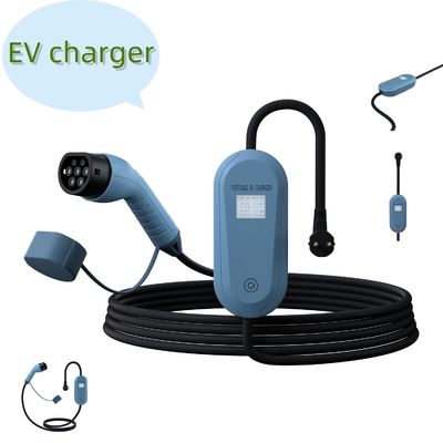 Single Phase Portable EV Charger AC220V Mobile Ev Charger