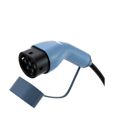 Blue Portable Ev Charging Station 3.5kw Mobile Ev Charger For Roadside Use