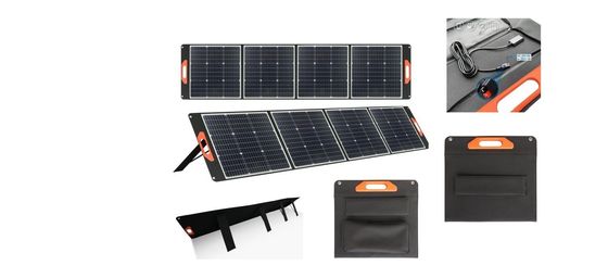 400W Single Crystal Solar Panels Multi-Device Compatible for Home/Outdoor and Versatile