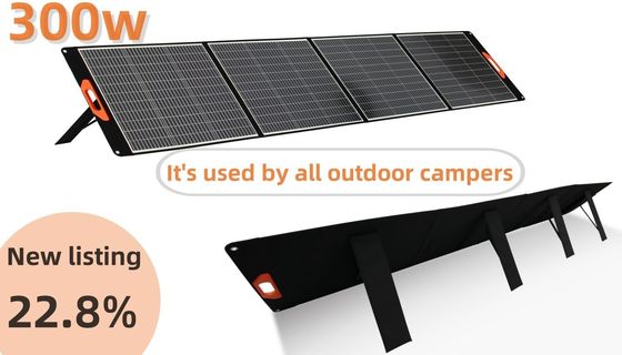 Black Power Solar Panels 400W Outdoor Household Fold Up Solar Panels