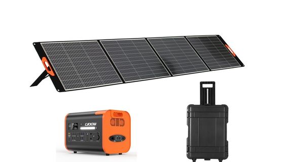Black Power Solar Panels 400W Outdoor Household Fold Up Solar Panels