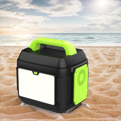 600W Energy Storage Emergency Mobile Power Supply with 300W Battery Bank and 200W Solar Chargers