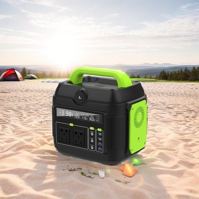 600W Energy Storage Emergency Mobile Power Supply with 300W Battery Bank and 200W Solar Chargers