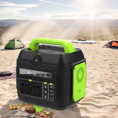 600W Energy Storage Emergency Mobile Power Supply with 300W Battery Bank and 200W Solar Chargers