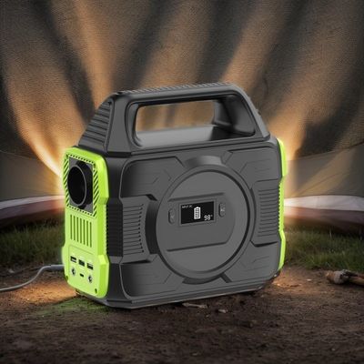 300W Portable Home Emergency Power Station with Solar Energy Storage Recyclable MPPT