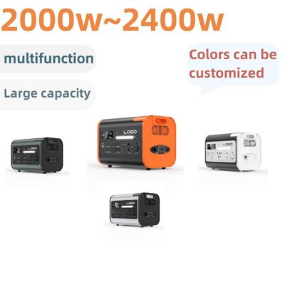 25kg Portable Solar Generators for Outdoor 2000W/2200W/2400W Output Frequency 50/60Hz