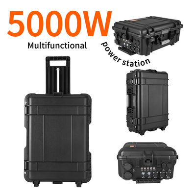 LiFePO4 DC to AC Power 2000W Solar Generator for Camping 4800wh Nominal Capacity