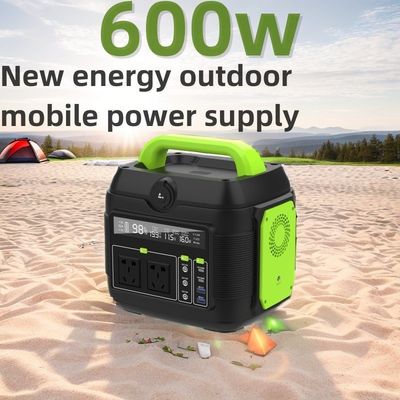Portable Camping Power Station 600W Solar Generator with Un AC Socket 258*212*249mm