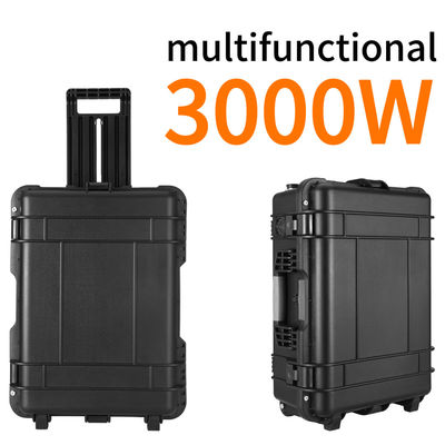 15A Max AC Output Current 3000W Lithium LiFePO4 Battery Portable Solar Power Supply for Home Outdoor