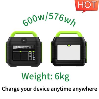 MPPT Quiet Portable Power Station 600W Solar Generator With Lithium Battery