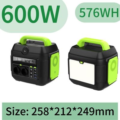 600W Portable Power Station Solar Generator with LED Light 11W and Customized Request