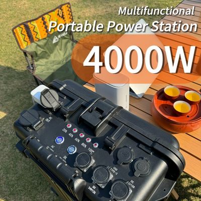 4000W Solar Backup Generator Portable Power Station With Display Light