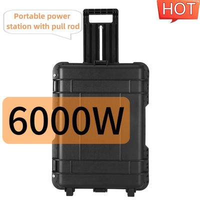 6000W Multifunctional Outdoor Portable Solar Generator with AC Output Current 15A Max