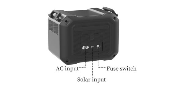 3600W Pure Sine Wave Portable Power Station LiFePO4 Solar Energy Storage BMS Battery Supply