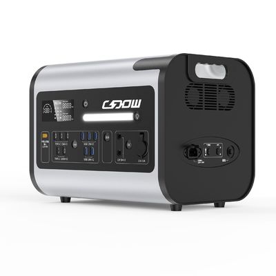 Solar Power Station 220V AC Output Portable Power Supply Black Output Frequency 50/60Hz