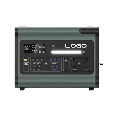 2200W Portable Power Station Outdoor Emergency Power Supply with 220V Pure Sine Wave