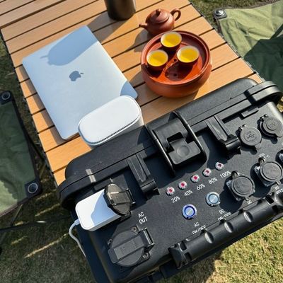 Black 6kw Power Station ABS Alloy Outdoor Portable Power Supply for Outdoor Adventures