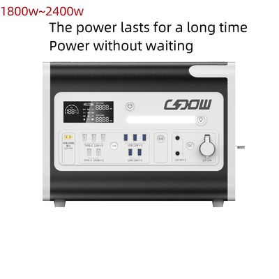 LiFePO4 Solar Mobile Power Station Generator 2200W for Outdoor and Home Energy System
