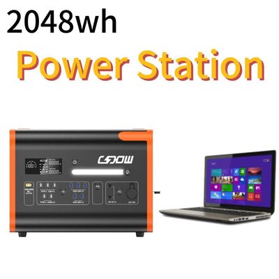 Pure Sine Wave Solar Generator 2200W LiFePO4 Portable Power Station for Solar Charging