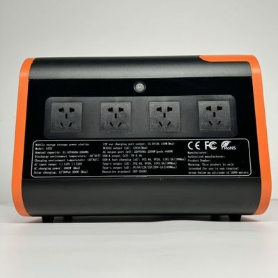 Portable Rechargeable Solar Power Station 2200W LiFePO4 Battery Generator for Outdoor