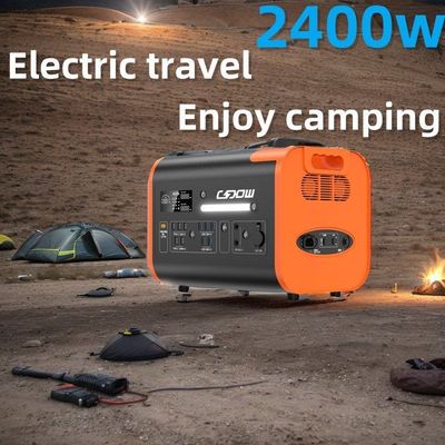 Power Capacity Portable Power Station 600W 2000W 2200W Black with Orange BMS Protection