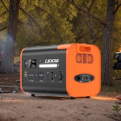 Power Capacity Portable Power Station 600W 2000W 2200W Black with Orange BMS Protection