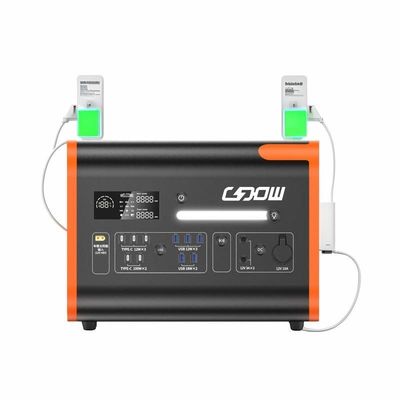 Household Emergency Standby Energy Storage Battery with 2200W Output and LED Lighting